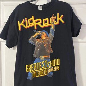 Kid Rock “Greatest Show on Earth Tour 2018” Double Sided Graphic Tee Large
